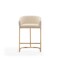 Manhattan Comfort Louvre Counter Stool in Cream and Titanium Gold (Set of 3) 3-CS009-CR - alternate 4